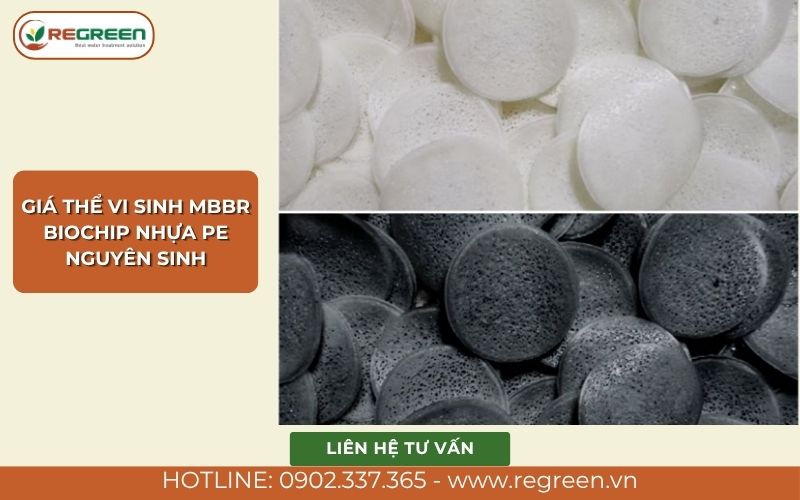 Giá thể vi sinh MBBR Biochip nhựa PE nguyên sinh