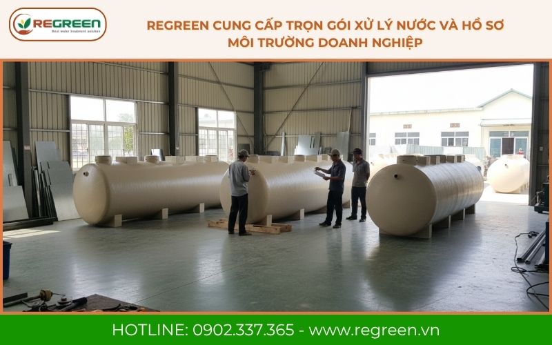 Regreen cung cấp trọn gói xử lý nước và hồ sơ môi trường doanh nghiệp