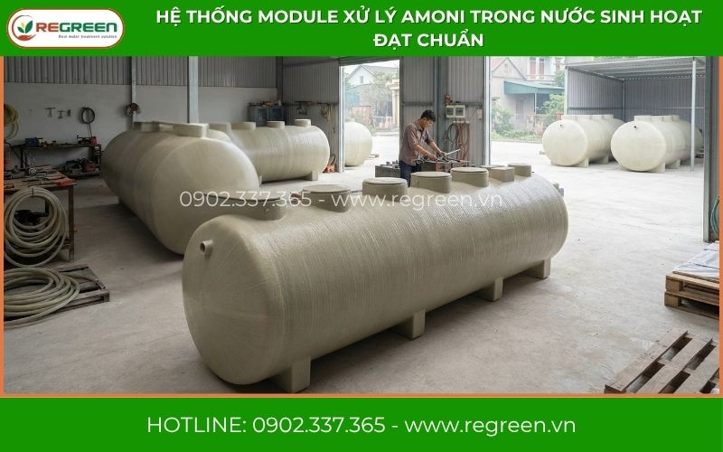 Hệ thống module xử lý nước đạt chuẩn từ cách xử lý amoni trong nước sinh hoạt