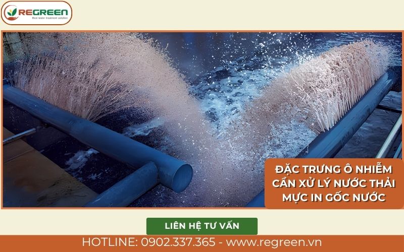 Đặc trưng ô nhiễm cần xử lý nước thải mực in gốc nước