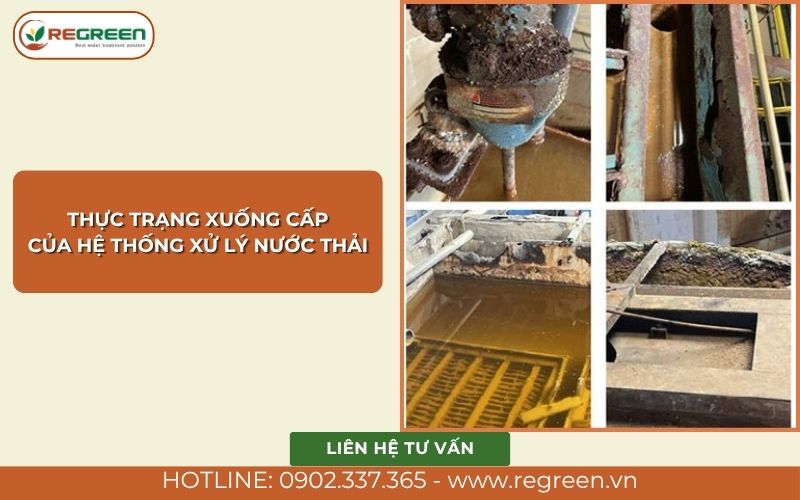 Thực trạng xuống cấp của hệ thống xử lý nước thải 5m3