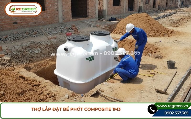 Hướng dẫn lắp đặt bể phốt composite 1m3