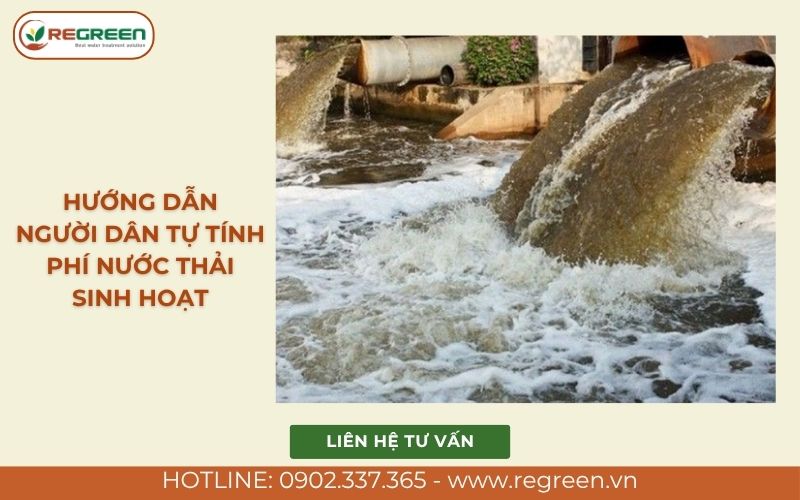 Hướng dẫn người dân tự tính phí nước thải sinh hoạt