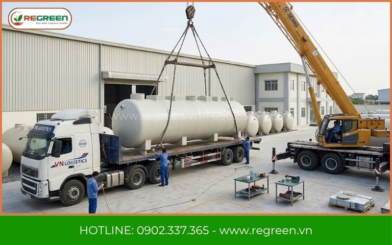 Regreen thi công hệ thống xử lý nước thải chăn nuôi heo