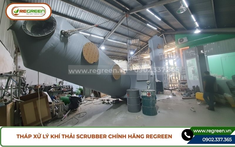 Tháp xử lý khí thải scrubber chính hãng Regreen