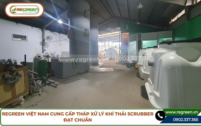 Regreen Việt Nam cung cấp tháp xử lý khí thải scrubber