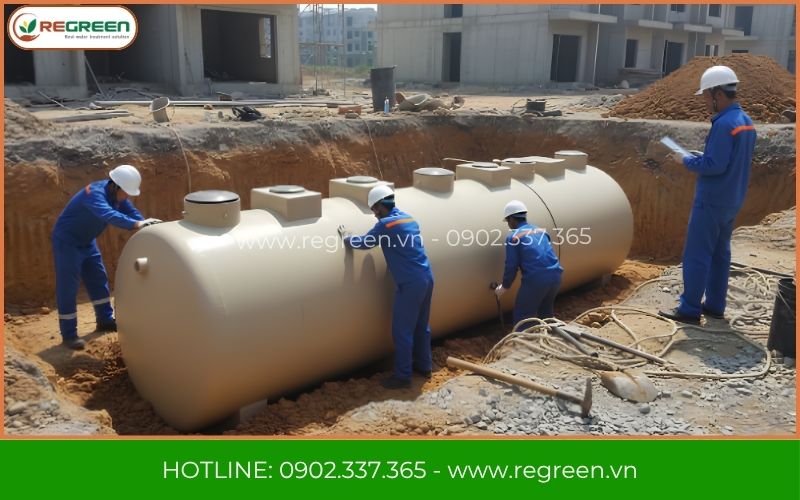 Regreen thi công trọn gói module xử lý nước thải sinh hoạt 40m3 cho chung cư mini