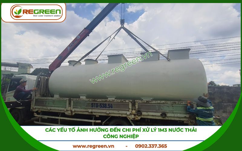 Yếu tố quyết định chi phí xử lý 1m3 nước thải công nghiệp.