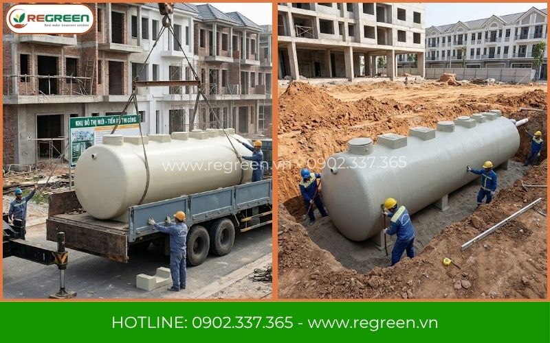 Regreen thi công giúp giảm chi phí xử lý 1m3 nước thải sinh hoạt