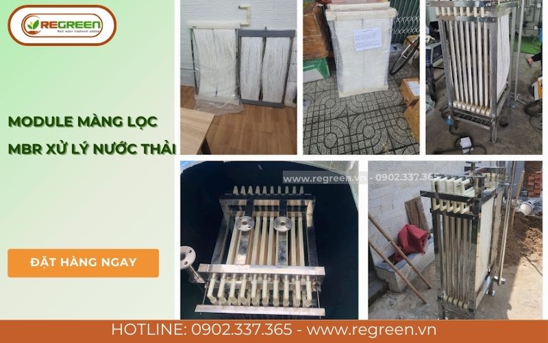 Cận cảnh sợi màng lọc của công nghệ màng lọc MBR.