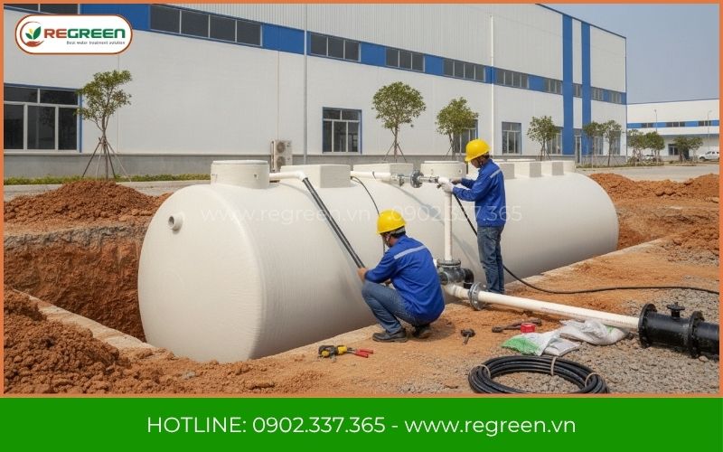 Thi công hệ thống xử lý nước thải KCN Mỹ Phước