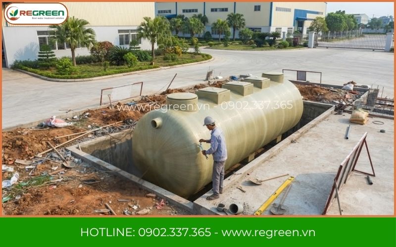 Regreen thi công hệ thống xử lý nước thải công nghiệp uy tín.