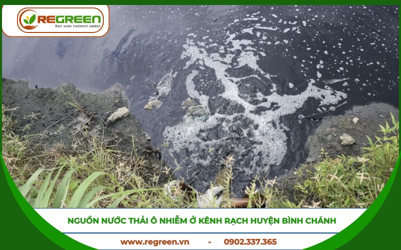 Thực trạng ô nhiễm cần xử lý nước thải Huyện Bình Chánh.