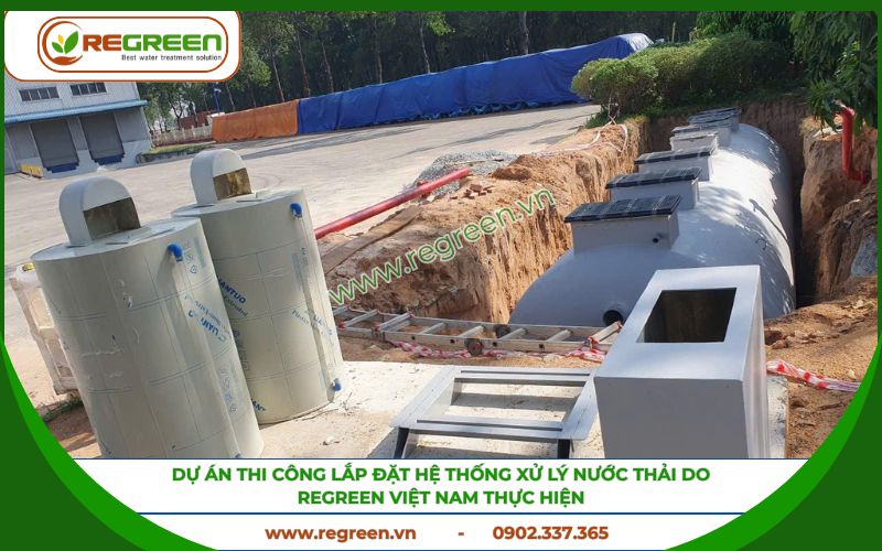 Dự án thực tế xử lý nước thải của Regreen.
