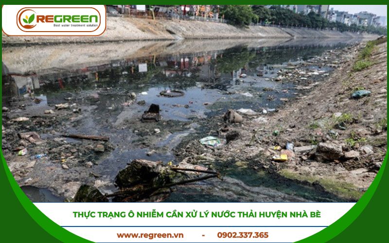 Thực trạng ô nhiễm cần xử lý nước thải Huyện Nhà Bè.