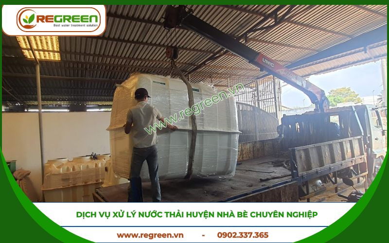 Công ty xử lý nước thải Huyện Nhà Bè Regreen Việt Nam.