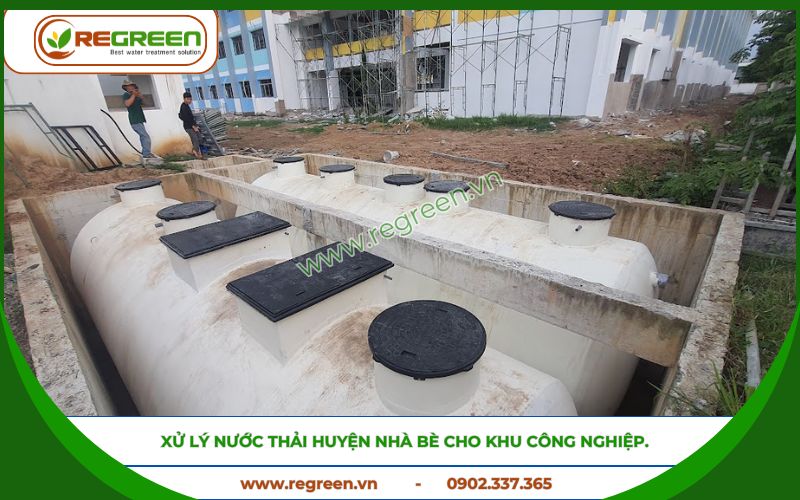 Xử lý nước thải Huyện Nhà Bè cho khu công nghiệp.