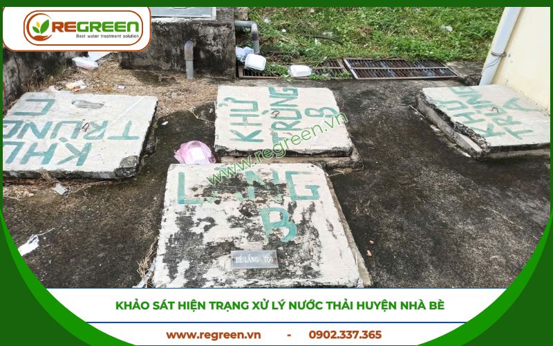 Khảo sát hiện trạng xử lý nước thải Huyện Nhà Bè.