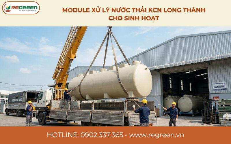 Module xử lý nước thải KCN Long Thành cho sinh hoạt