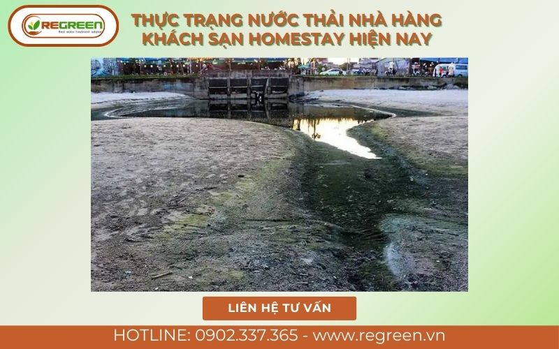 Thực trạng nước thải nhà hàng khách sạn homestay hiện nay.