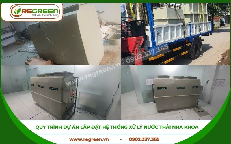 Dự án xử lý nước thải nha khoa đã hoàn thành.