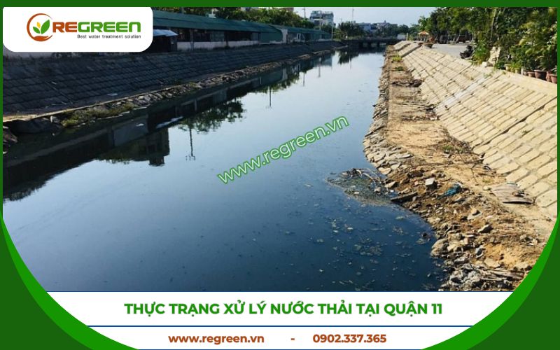 Thực trạng ô nhiễm cần xử lý nước thải Quận 11.