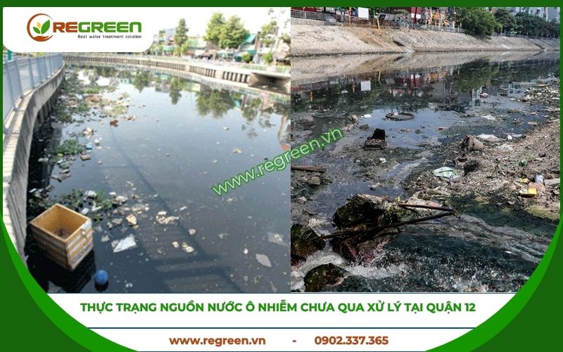 Khảo sát hiện trạng xử lý nước thải Quận 12.