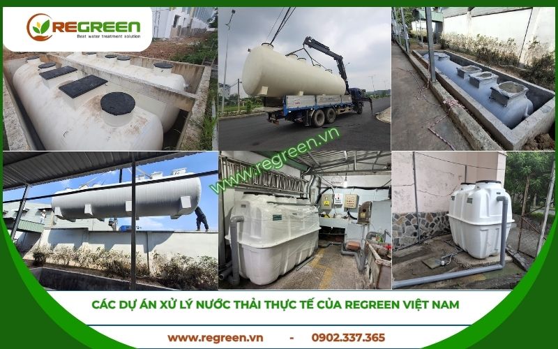 Dự án xử lý nước thải thực tế Regreen đã thực hiện.