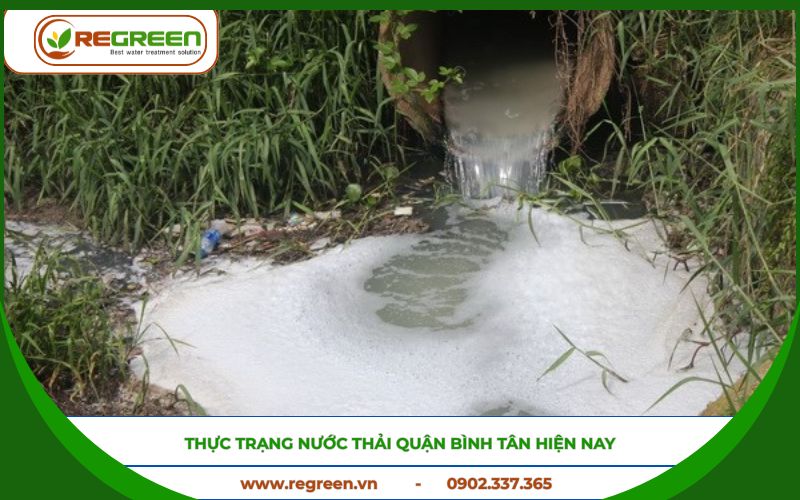 Thực trạng ô nhiễm cần xử lý nước thải Quận Bình Tân