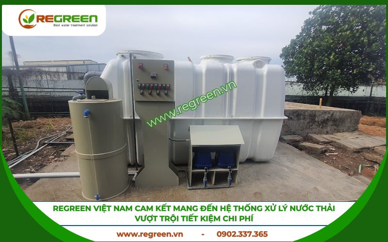 Hệ thống xử lý nước thải Quận Bình Thạnh nhỏ gọn.