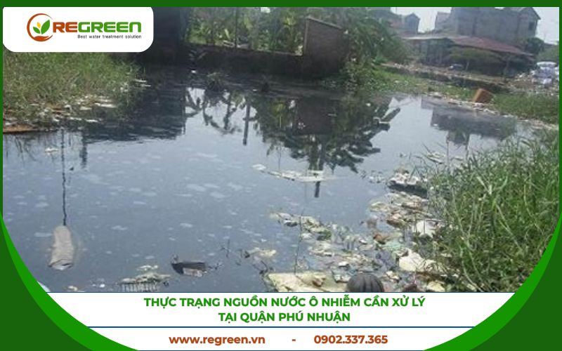 Thực trạng ô nhiễm cần xử lý nước thải Quận Phú Nhuận