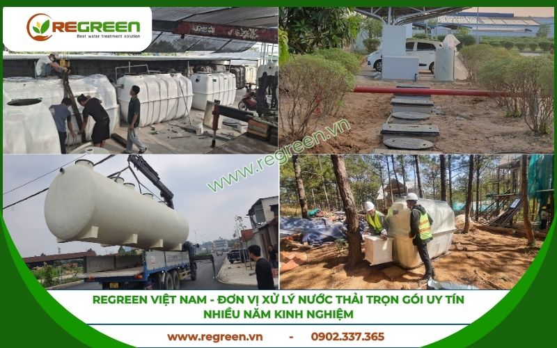 Công ty xử lý nước thải Quận Tân Phú Regreen Việt Nam.
