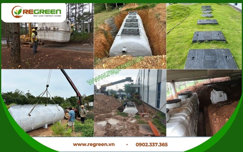 Dự án xử lý nước thải do Regreen thực hiện.
