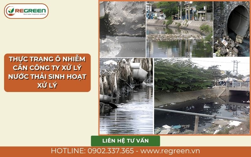 Thực trạng ô nhiễm cần công ty xử lý nước thải sinh hoạt can thiệp
