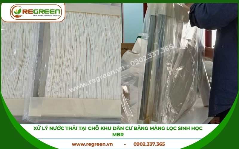 Công nghệ MBR cho xử lý nước thải tại chỗ khu dân cư.
