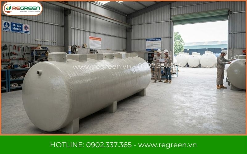 Sản xuất module xử lý nước thải Tây Ninh tại xưởng Regreen
