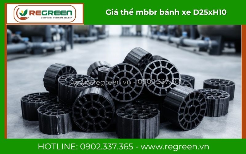 Hạt giá thể MBBR 19 lỗ nhựa PE nguyên sinh