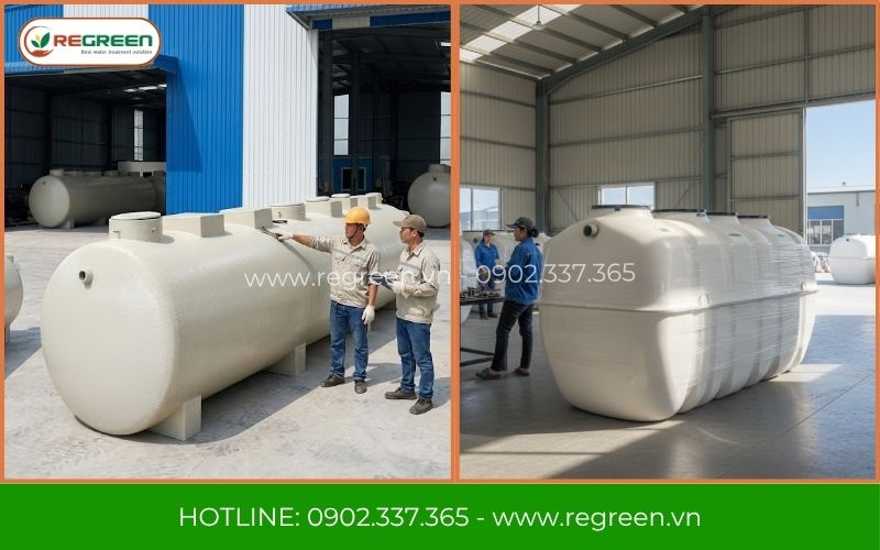 Xưởng sản xuất module hệ thống xử lý nước thải quy mô nhỏ Regreen
