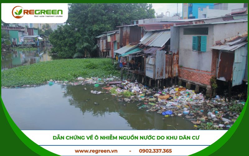 Dẫn chứng về ô nhiễm nguồn nước do khu dân cư