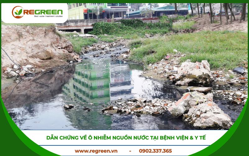 Dẫn chứng về ô nhiễm nguồn nước tại bệnh viện & y tế