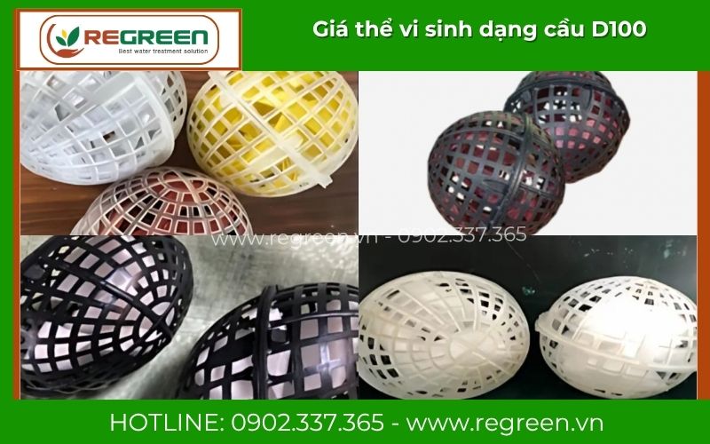 Các loại đệm vi sinh dạng cầu D100 bền bỉ