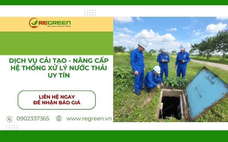 Dịch vụ cải tạo hệ thống xử lý nước thải uy tín tại TP.HCM.