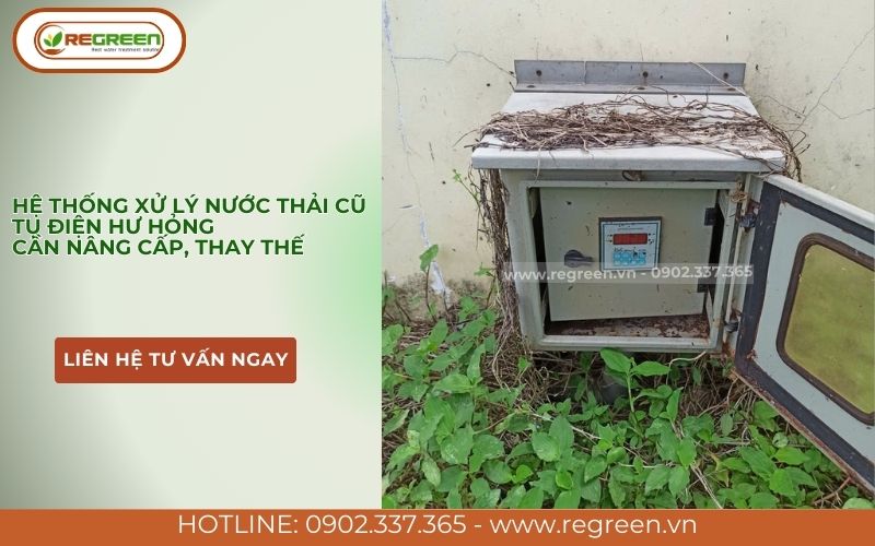 Hệ thống cũ xuống cấp cần cải tạo hệ thống xử lý nước thải.