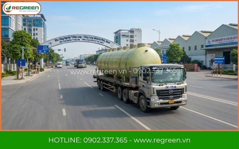Giao module xử lý nước thải Hà Nội.