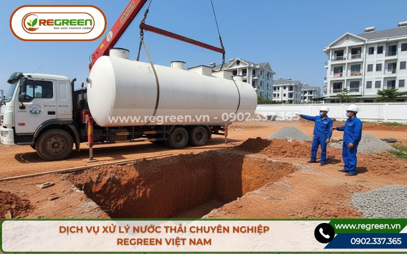 Dịch vụ xử lý nước thải uy tín Regreen Việt Nam.