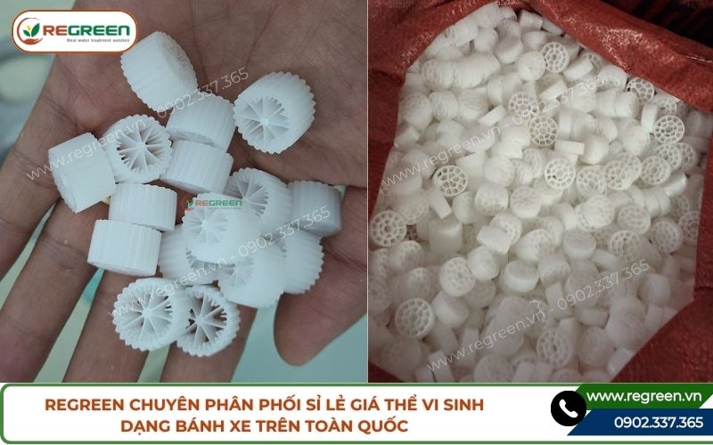 Regreen chuyên phân phối sỉ lẻ giá thể vi sinh dạng bánh xe toàn quốc