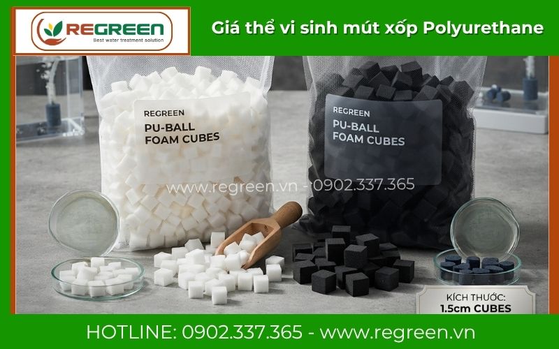 Giá thể vi sinh mút xốp đóng bao sẵn sàng giao hàng