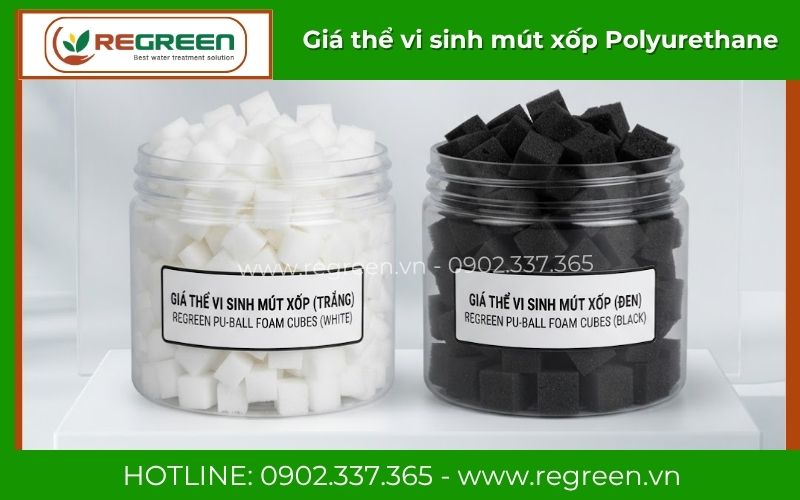 Giá thể vi sinh mút xốp Polyurethane chịu nhiệt tốt