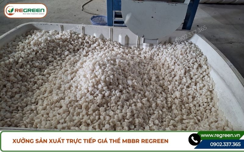 Xưởng sản xuất trực tiếp giá thể MBBR Regreen