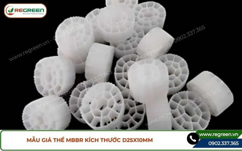 Mẫu giá thể MBBR 25x10 có diện tích tiếp xúc cao